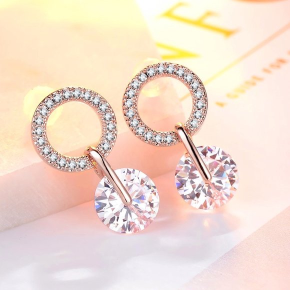 Jewelry - ❤️Dainty Fashion Small Circle Delicate Rose Gold Earrings For Women, F113